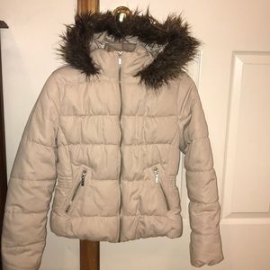 H&M Cream Puffer Jacket